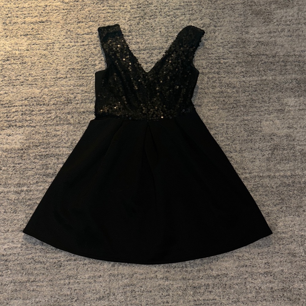 Atmosphere Elegant Black Sequin Top